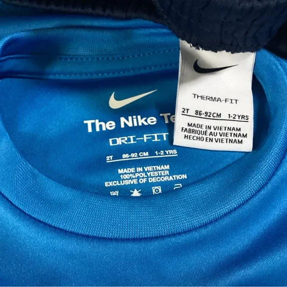 Nike toddler boys Tee and Navy Pants outfit size 2T(NWT) ~PRICE FIRM, NO OFFERS~ - Picture 4 of 4